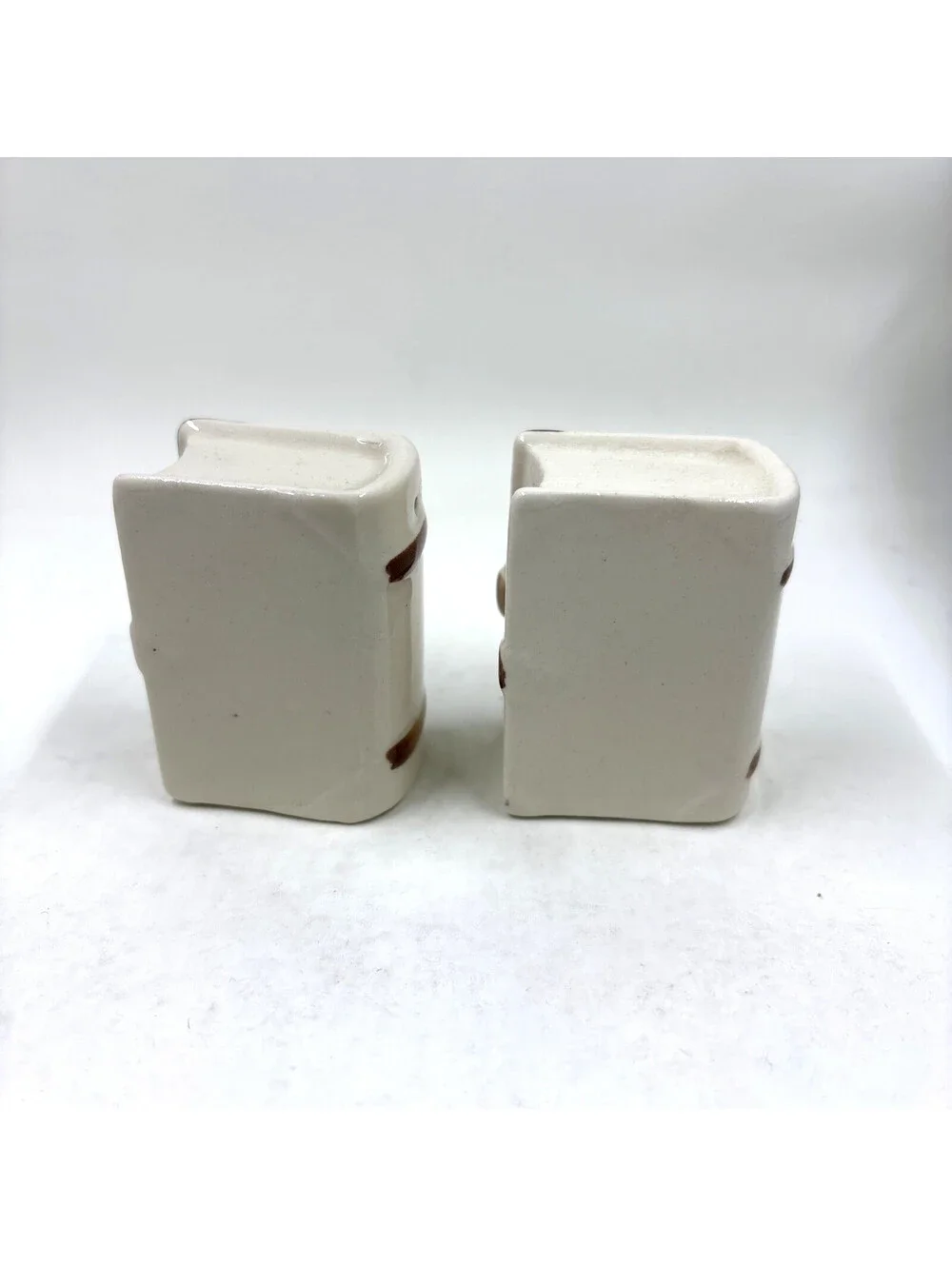 Salty Stories Peppery Tales Book Ceramic Salt Pepper Shakers JAPAN 1950 Vintage